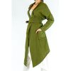 Jade Linen Kimono Bohemian Style Robe Dress Long