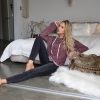 Oversized French Terry Hoodie: Comfy Long Sleeve Pullover